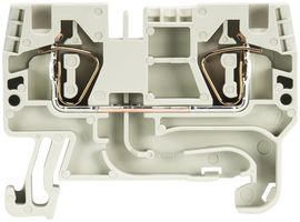 Morsetto passaggio componibile WKFN 0.13…6mm² 32A 800V 2×molla 1 pi.35mm gr