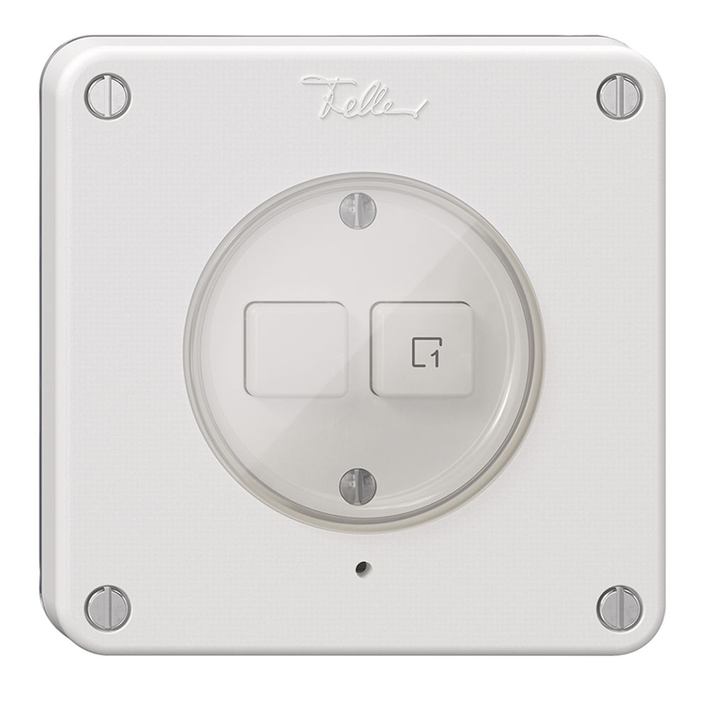 Interrupteur 1K/2T scène NEVO Wiser N.CO blanc