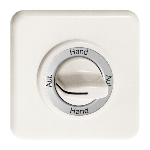 Kit front. Aut.-Hand-Aut.-Hand per interr.rotativo bianco