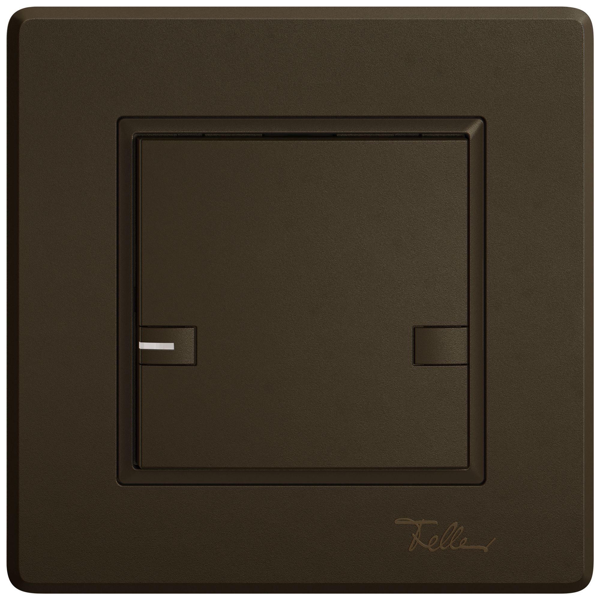 Poussoir KNX RGB ENC EDIZIO.liv SNAPFIX® capteur temp.RGB-LED 1× comm.2T br