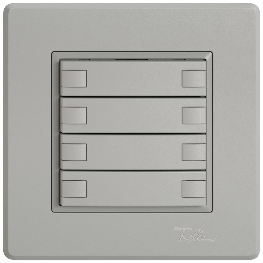 UP-Universaltaster EDIZIO.liv UNI SNAPFIX® o.LED 8× 1-Tbed.hgu