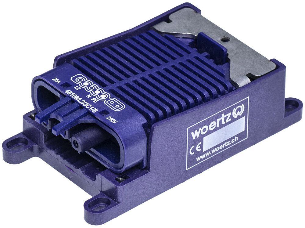 Boîte de raccordement rapide Woertz pour câble plat Combi/DALI 3P C1 L2