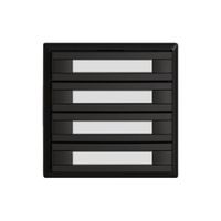 KNX-Taster RGB EDIZIO.liv SNAPFIX® Temperaturfüh.o.LED Pap.4×T 2-Tbed.sz