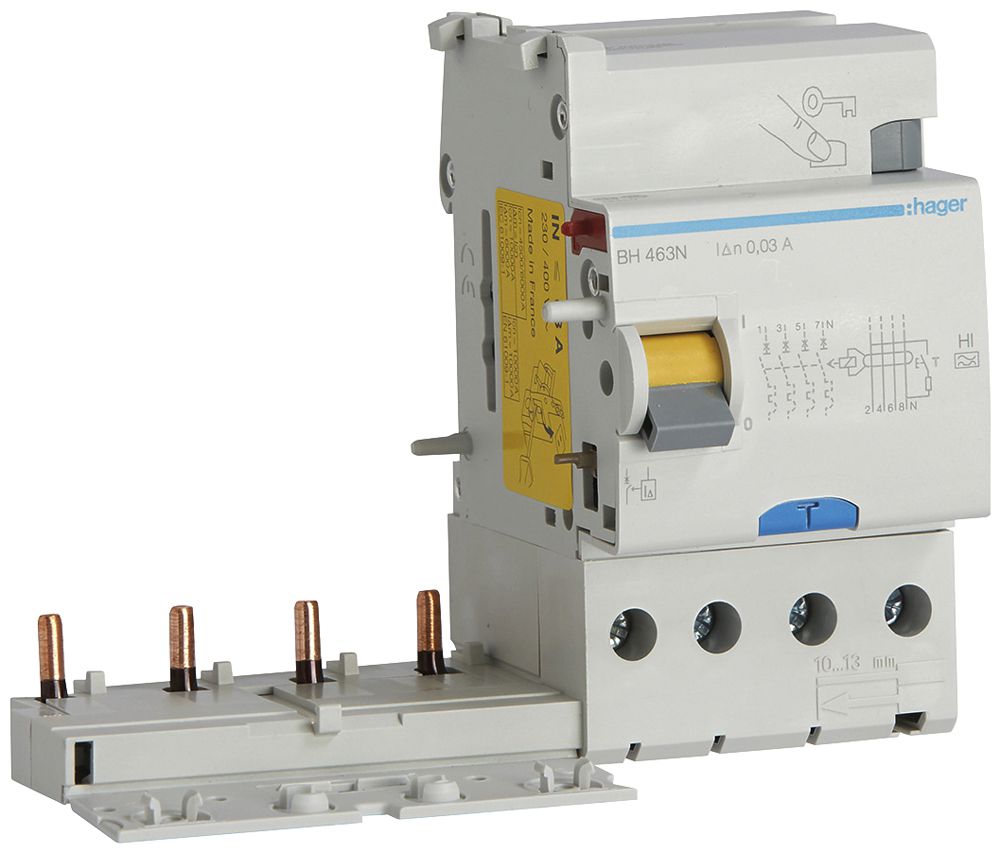 Blocco differenziale Hager 4 230…400V 0.03A A 63A