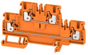 Mehrstock-Reihenklemme Weidmüller A2C PUSH IN 2.5mm² 2 Etagen orange