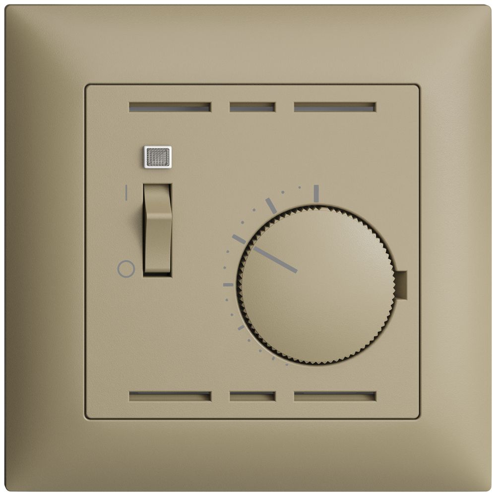 Thermostat d'ambiance ENC EDIZIOdue sand, avec interrupteur