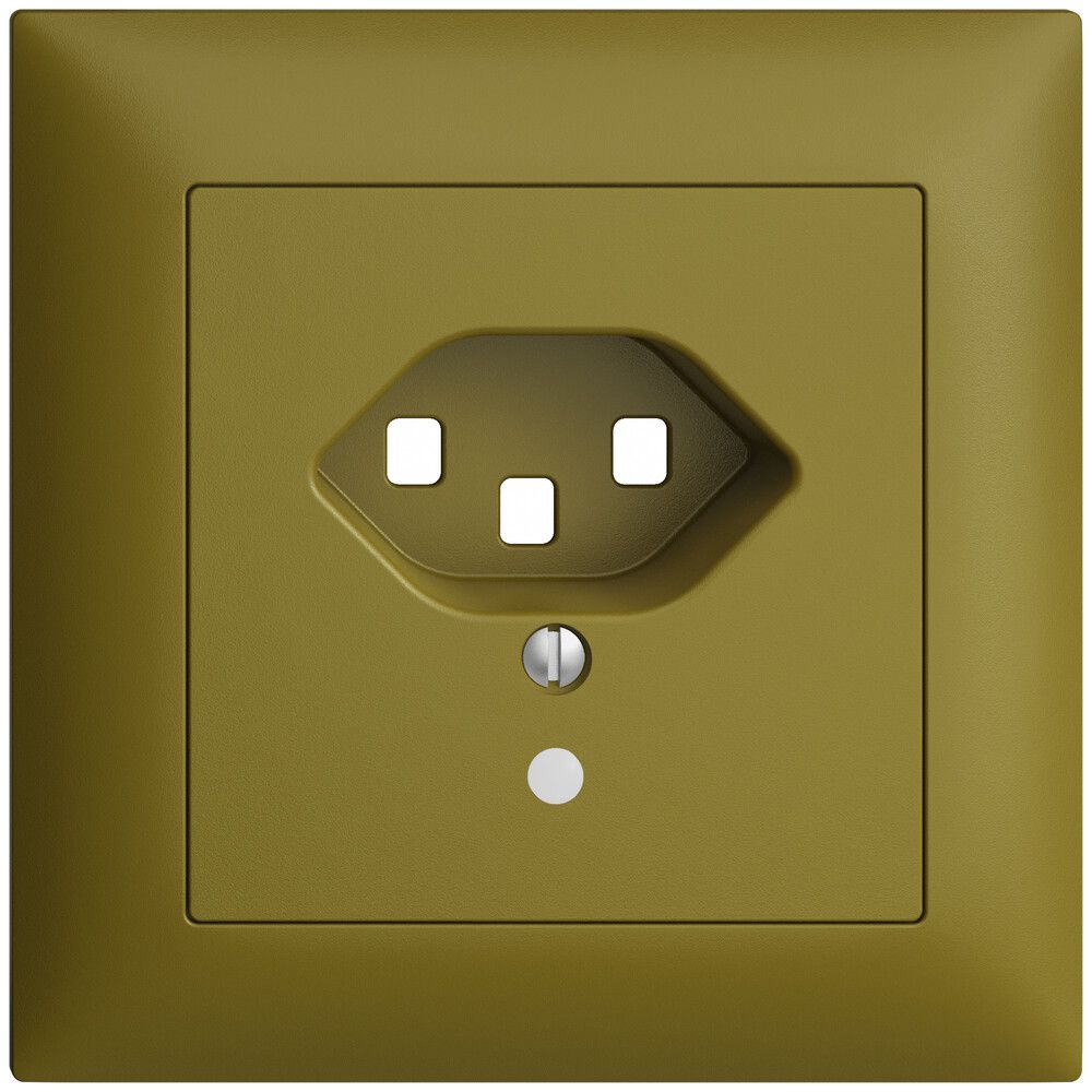 Kit frontale INC EDIZIOdue olive 88×88mm T23 con lente