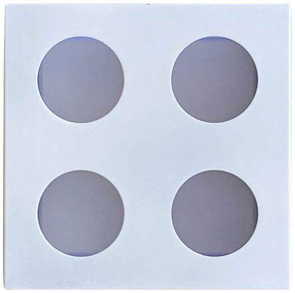 Applique LED Z-Licht Cube O 4.5W 500lm 3000K IP65 115×115mm blanc