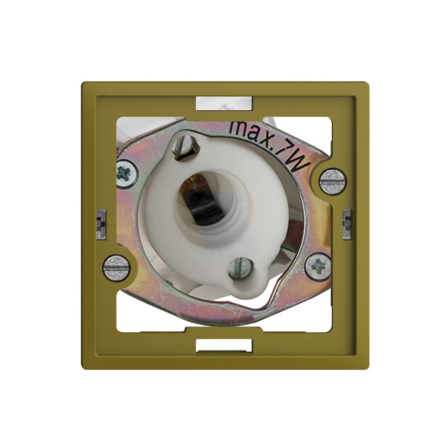 Lampada spia INC EDIZIOdue olive 7W senza calotta piatta