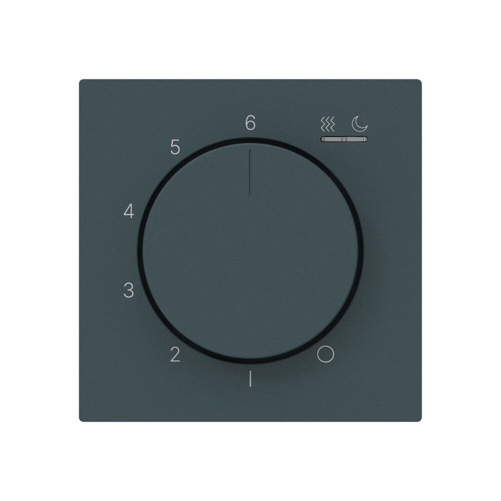 UP-Frontset kallysto Thermostat 16A 60×60×5mm anthrazit IP20