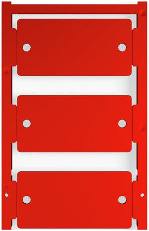 Marcatore per apparecchi Weidmüller MultiCard CC 30×60mm PA66 rosso