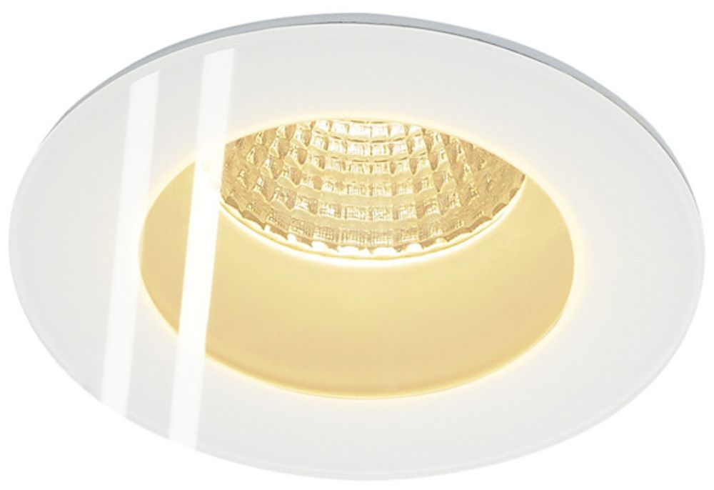 EB-LED-Downlight SLV PATTA-F, 12W 765lm 3000K rund IP65 mattweiss