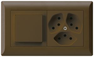 UP-Kombination kallysto.line 3/1P+3×T13 braun horizontal