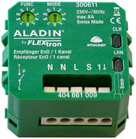 EB-RF-Schaltaktor ALADIN EnO, 1-Kanal, Tastereingang, 230V/8A