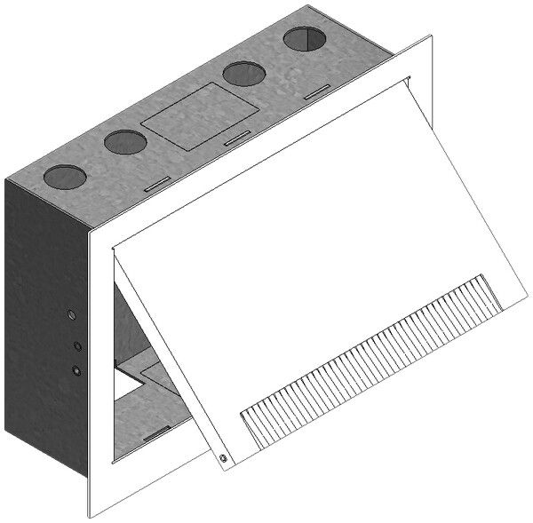 Scatola di muro bianco 250×180×85mm Woertz