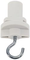 Universalhaken SLV für Stromschiene S-TRACK 3-phasig, max. 10 kg, weiss