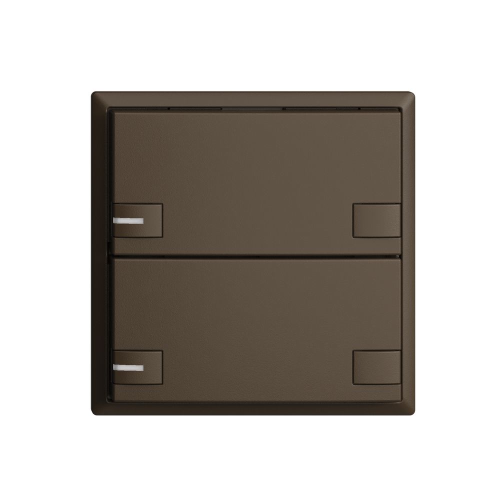 UP-Universaltaster 2×2T EDIZIOdue coffee mit LED