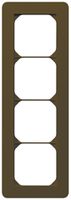 UP-Abdeckrahmen kallysto.trend 4×1 braun 94×274mm