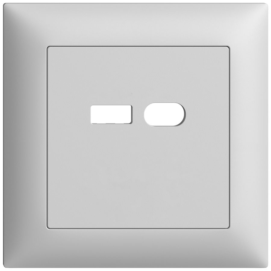 UP-Montageset Feller EDIZIOdue für Steckdose USB 18W Typ A + Typ C hellgrau