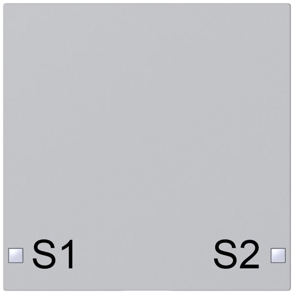 Taste SIDUS 1/2f zu Tastsensor mit Aufdruck S1/S2, alu