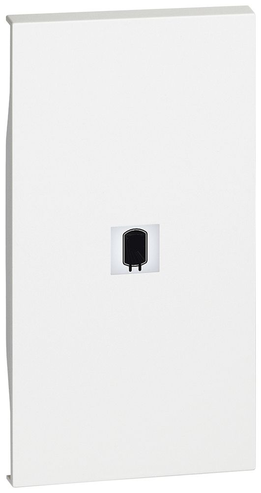 Cache de touche Living Now 2 modules illuminable avec symbole boiler blanc