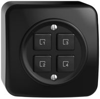 AP-Szenentaster STANDARDdue Wiser SNAPFIX® 4 Szenen 4 Tasten WLAN sz