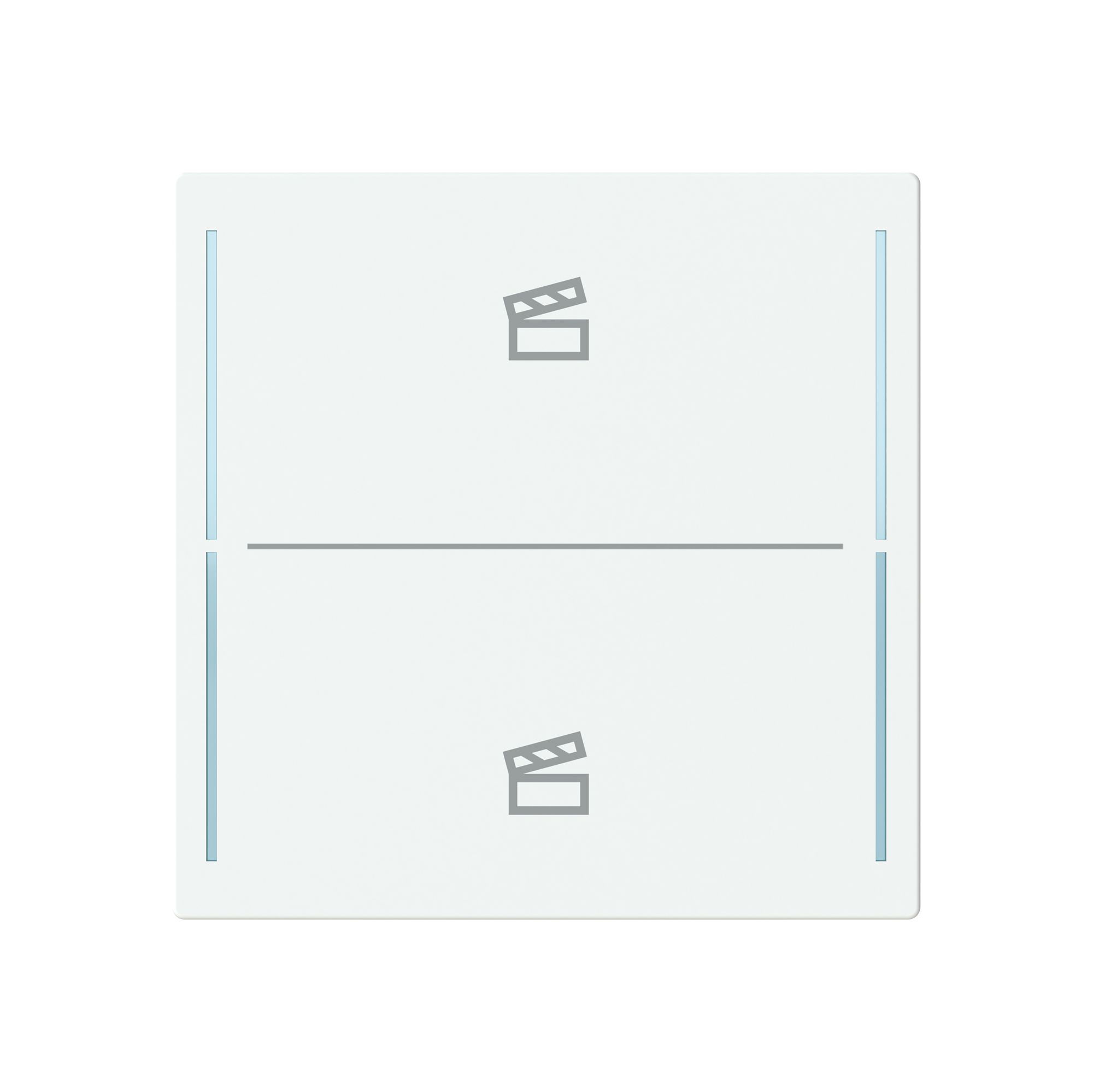 Tasterabdeckung ABB SIDUS touch 2-fach "Taster-Szene" weiss
