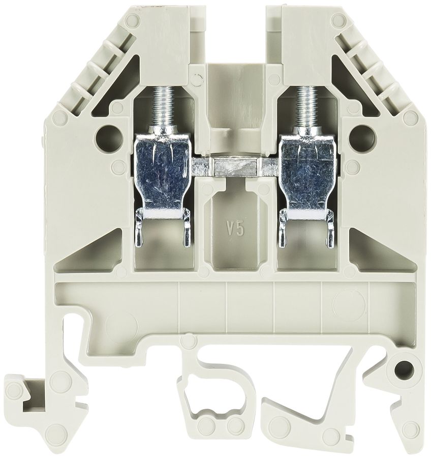 Borne de passage joignable WK 0.5…4mm² 24A 750V 2×vis 1 ét.rail TH35/G32 grc