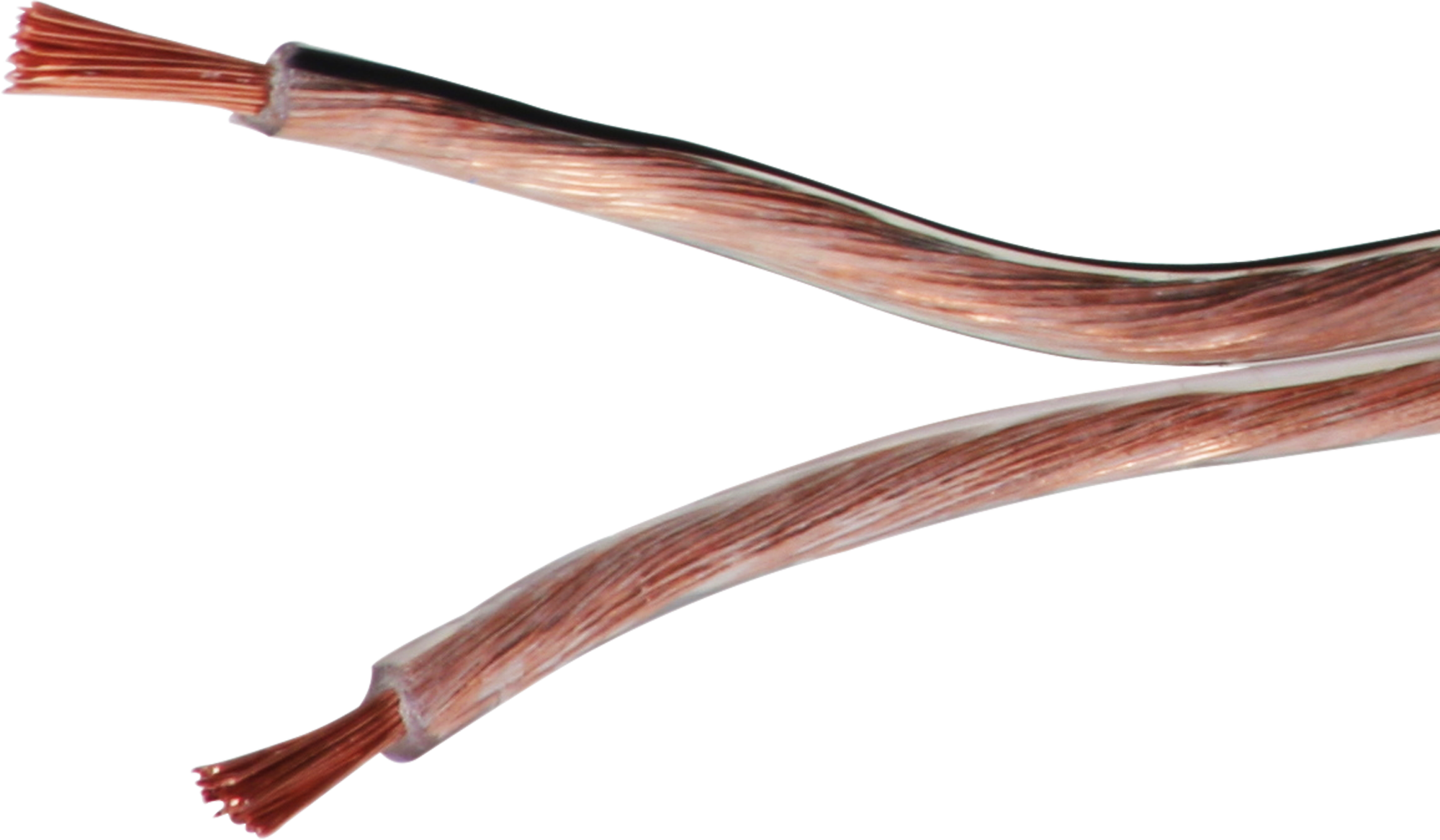 Lautsprecher-Flachkabel/2x0,75mm² tr Spule à 100m