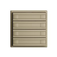 UP-Taster KNX 4-fach EDIZIOdue sand RGB ohne LED mit Papiereinlage