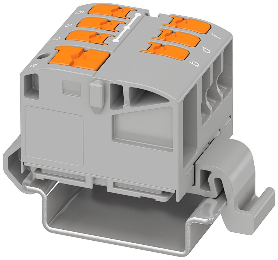 Verteilerblock PX PTVFIX 6/6X2,5-NS35A GY