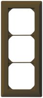 UP-Abdeckrahmen kallysto.line 3×1 braun 92×212mm