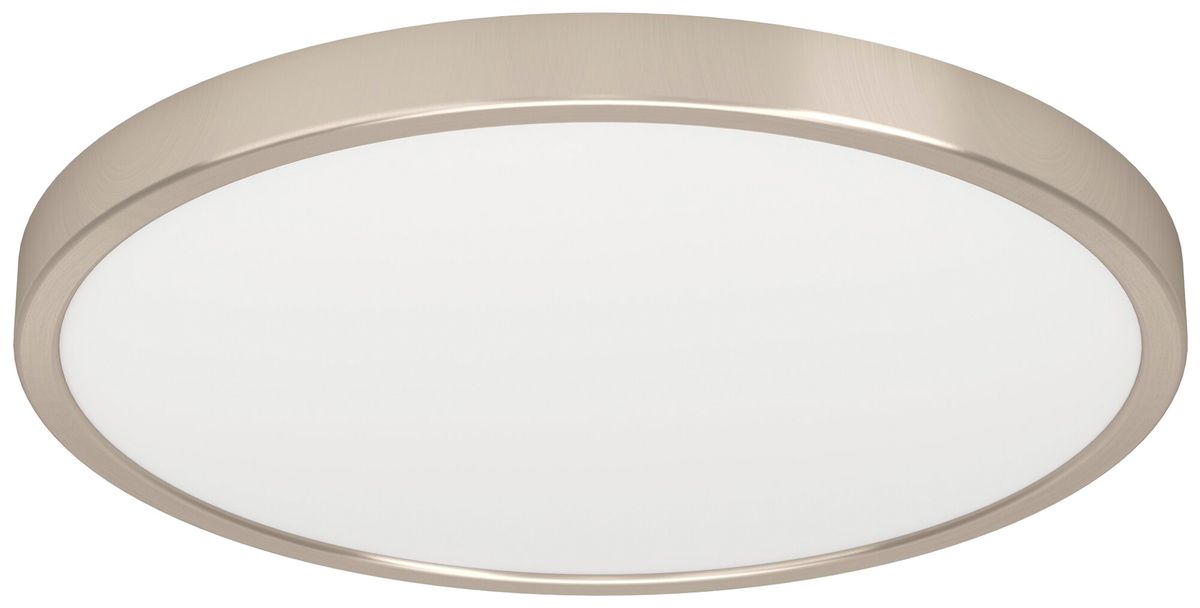 LED-Deckenleuchte Eglo FUEVA 21W 0…2850lm 2700…6500K IP44 DIM Ø389×25mm Nickel