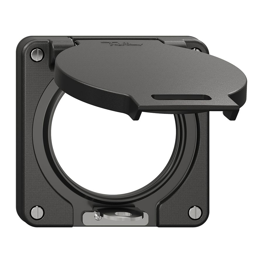 Deckel mit Klappdeckel NEVO Ø60mm abschliessbar sz (Dicht.sz)