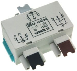 Abzweigdose Woertz für Flachkabel Power Serienschaltung C1+C4