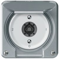 Interruttore a chiave robusto commutatore 16A 250V 86×86mm alluminio