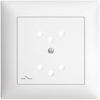 Frontset, EDIZIOdue weiss 88×88mm 2×T12/1