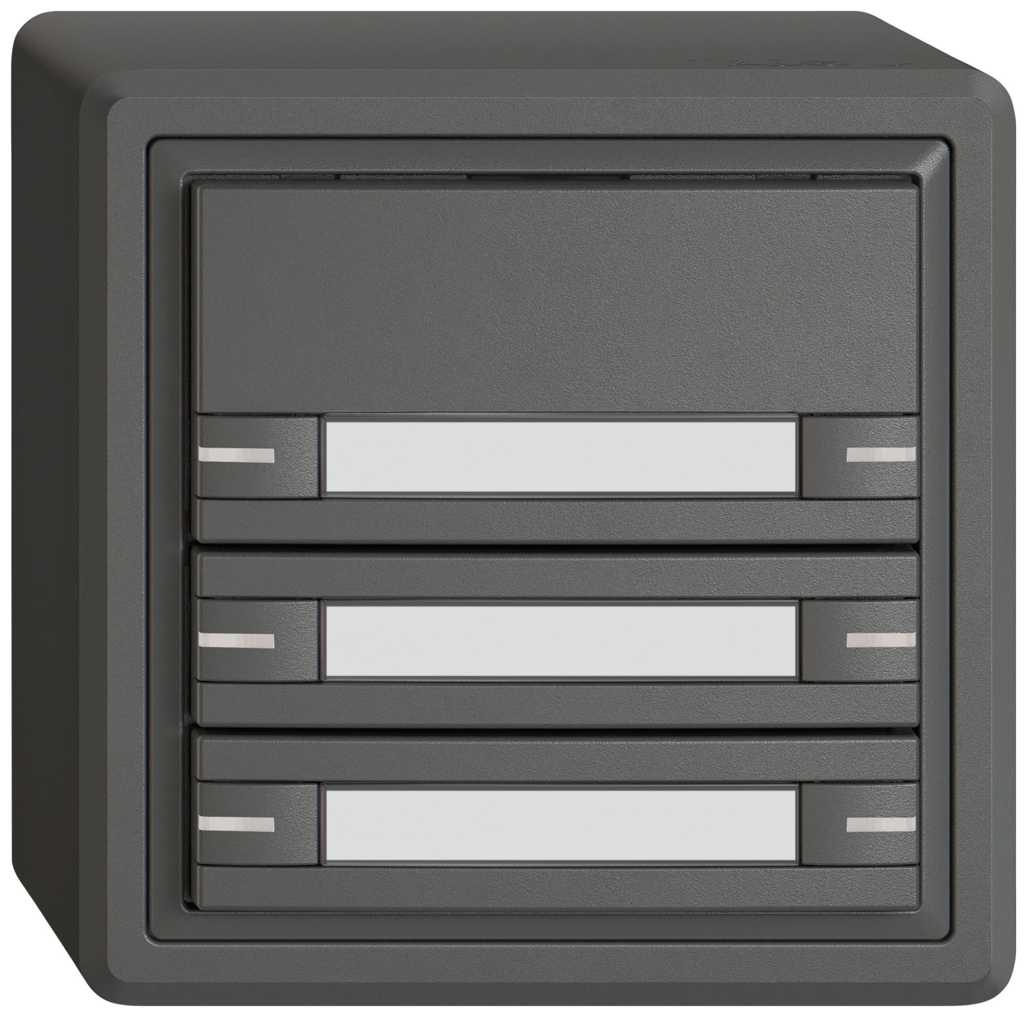 Poussoir KNX RGB AP EDIZIO.liv SNAPFIX® capteur temp.s.LED étiqu.6× comm.1T grf