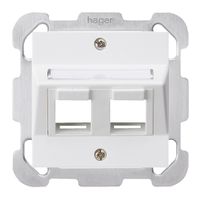 UP-Montageset kallysto 2×Keystone weiss mit Befestigungsplatte