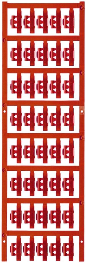 Marqueur de conducteur Weidmüller MultiCard SFC p.Ø2…3.5mm 21×5.8mm PA66 rouge