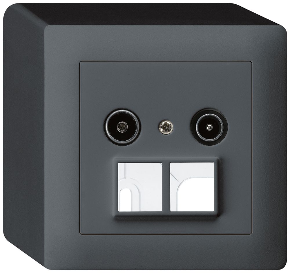 AP-Antennendose R/TV HMS kallysto 23dB anthrazit