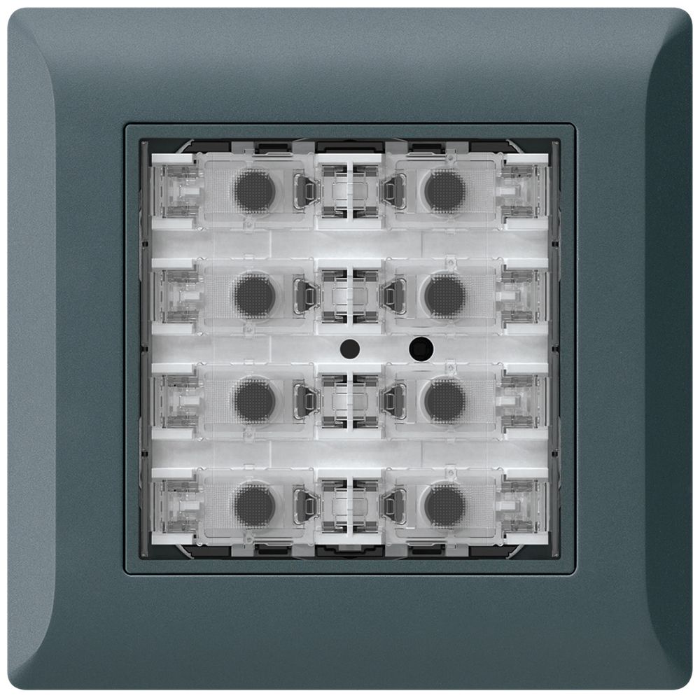 Poussoir KNX ENC KLI p.8×touches 8×points actionnables LED anthracite