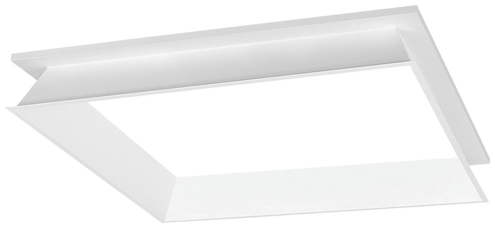 Einbaurahmen SLV PANEL 600 Stahl 600×600×71mm weiss