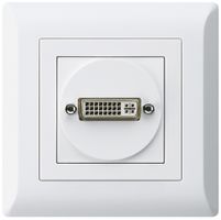 UP-Anschlussdose kallysto.line DVI-D mit Schraubanschluss weiss