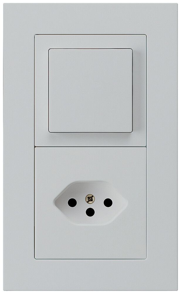 UP-Kombination kallysto.pro Gr.I-I vertikal Schalter S6+Typ 13 lichtgrau