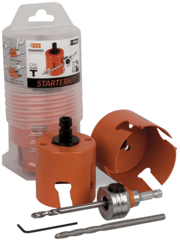 Lochsägen-Set MANDREX MXqs SuperXcut Electricien Ø68/83mm