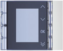 Frontblende für Displaymodul aluminium