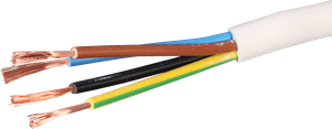 Kabel Td 4×1mm² 2LNPE weiss Eca