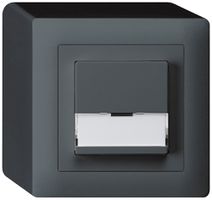 AP-Sonnerietaster kallysto anthrazit A/1L mit Namensschild 37×15mm