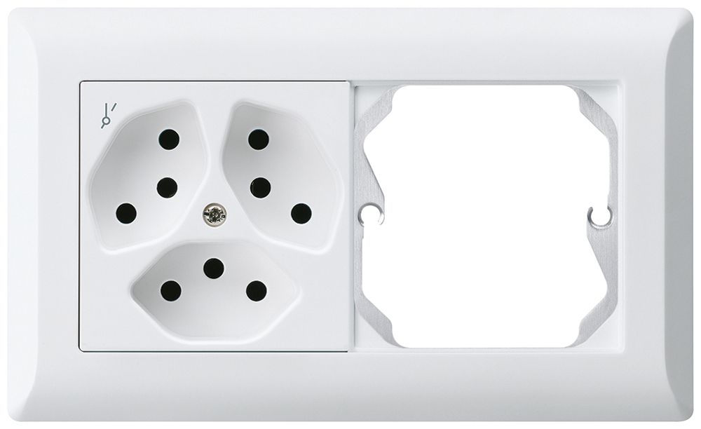 UP-Kombination kallysto.line Gr.I-I horizontal 3×Typ 13S+leer weiss